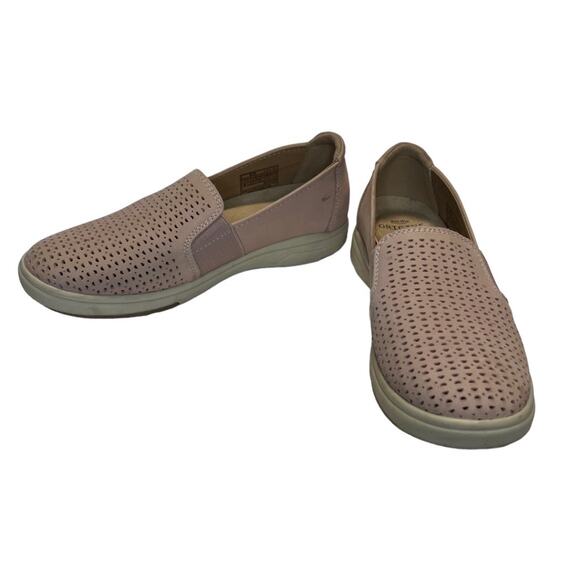 Earth Origins Elin Pale Pink Cut Out Leather Slip On Sneakers Size 6 Comfort - Picture 5 of 14